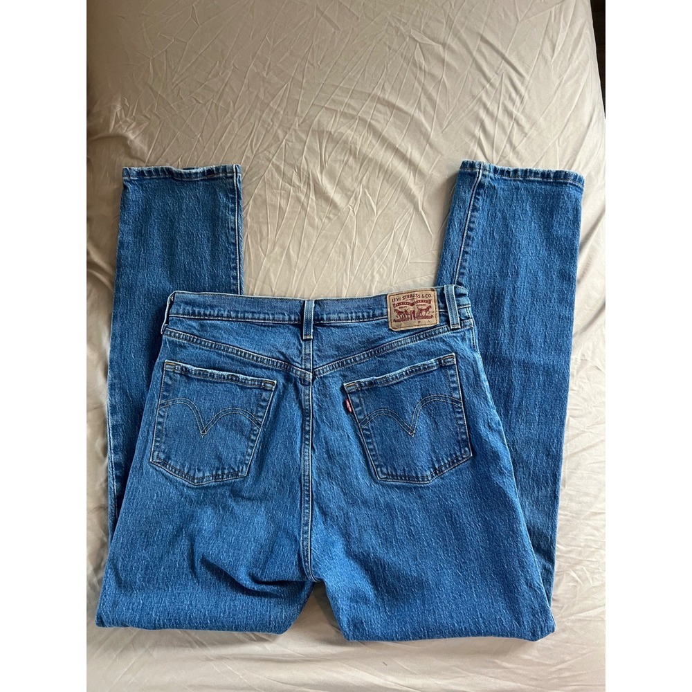 Levi's 501 Original Fit Jeans W33 L32 Distressed Straight Leg Medium Wash